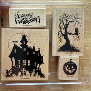 Stampin' Up! Halloween Wood Stamp Set “House of Haunts”